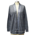 Mulheres Cardigan com Sequin Moda Sweater Knitwear